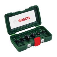 Juego de fresas de corte y contorno Bosch Standard 1/4"" 6 piezas