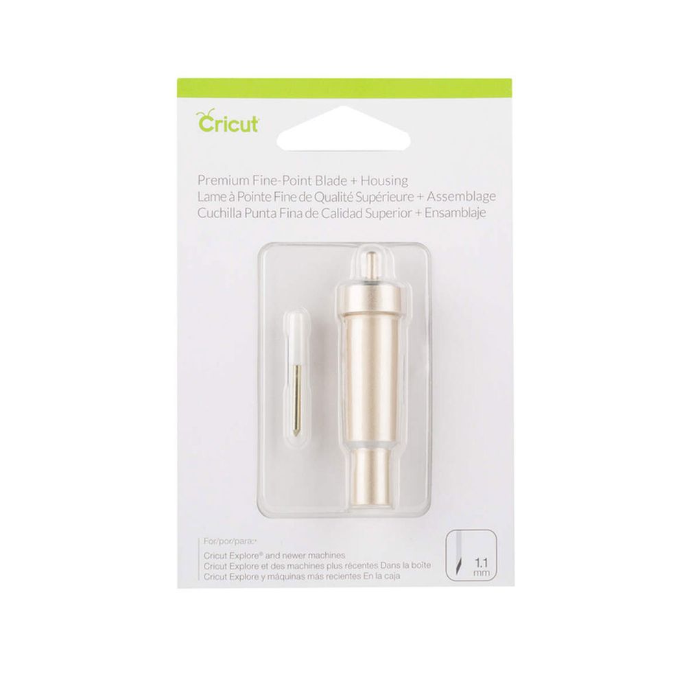 Cricut Cuchillas De Repuesto De Punta Fina (2 Ct), Metal - Yaxa