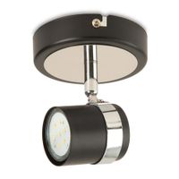 Spot LED Verónica Negro 1 Luz Orange