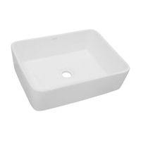 Ovalín Rectangular Orange Treviso de Loza Blanco 48cm
