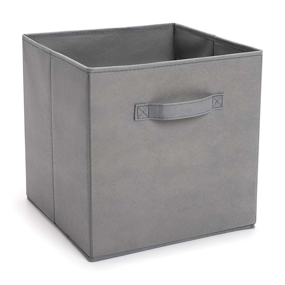 Caja organizadora de tela Grande 31x31 Gris Orange