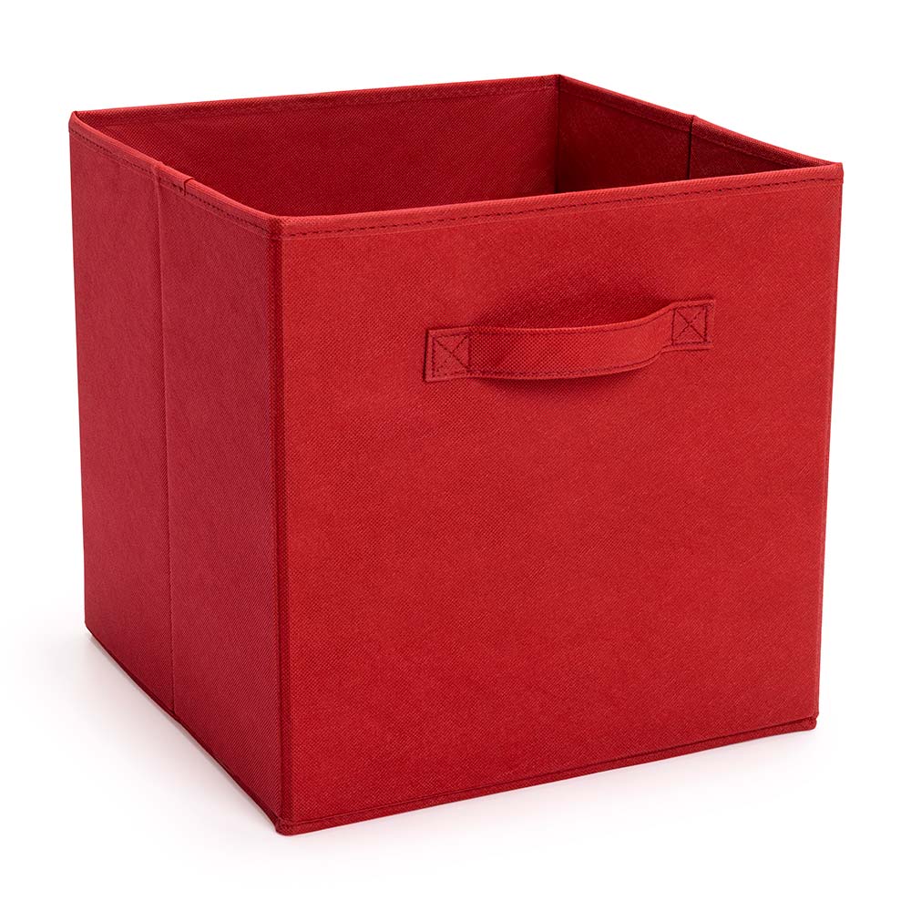 Caja organizadora de tela Grande 31x31 Rojo Orange