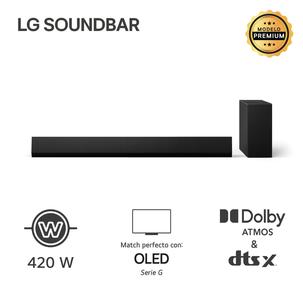 Soundbar LG SG10TY 420W Bluetooth Dolby Atmos (2024)