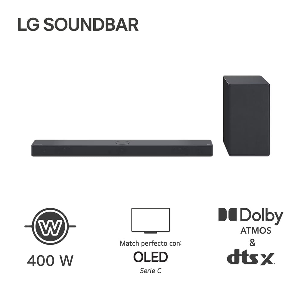 Soundbar LG SC9S 400W Bluetooth Dolby Atmos