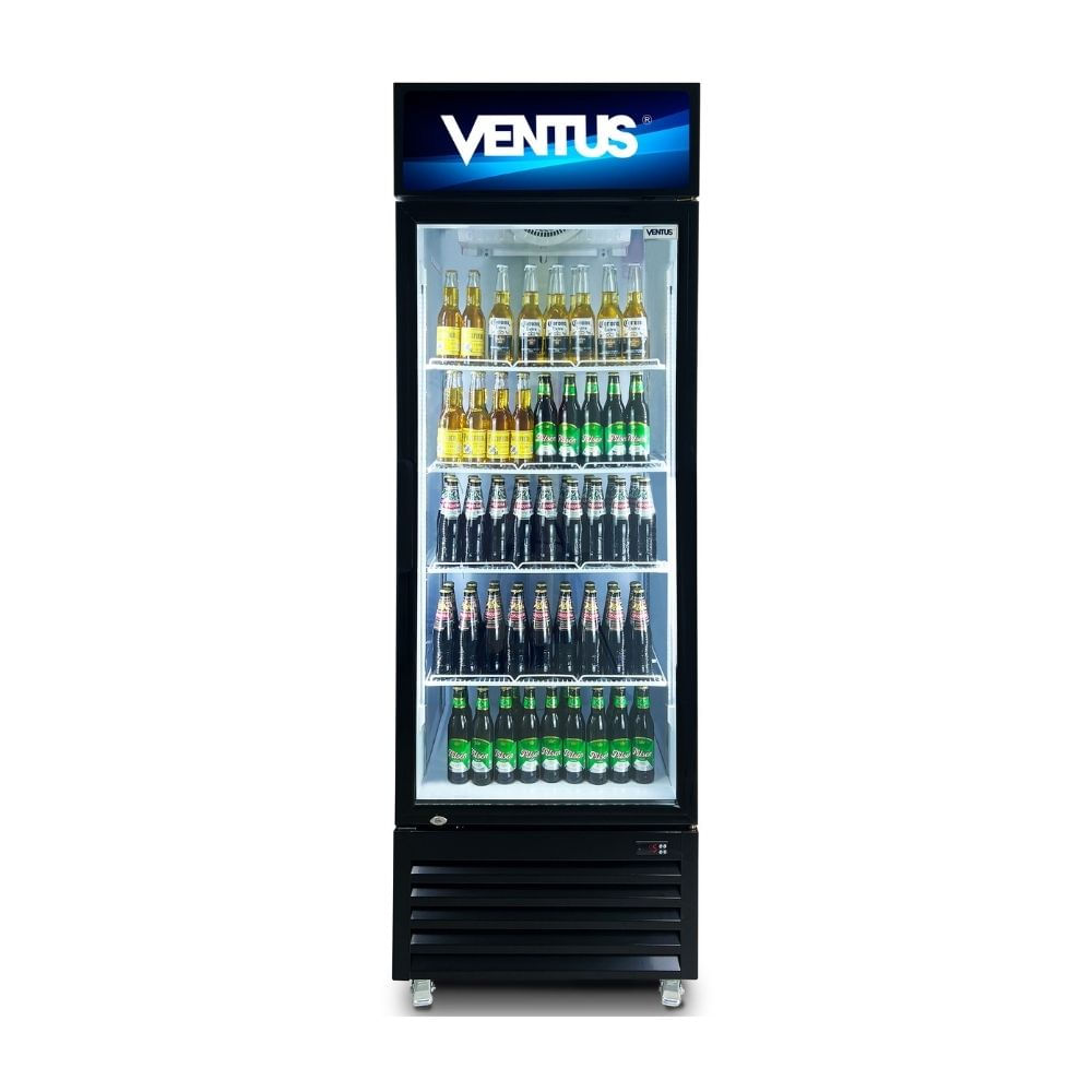 Visicooler Ventus VCSZ-360L Subzero 1 Puerta Vidrio 360L Negro