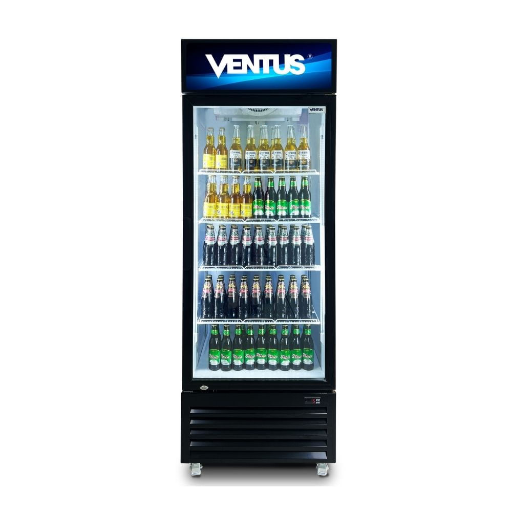 Visicooler Ventus VCSZ-530L Subzero 1 Puerta Vidrio 530L Negro