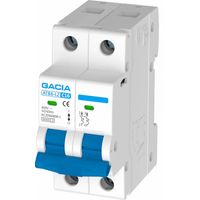Interruptor Termomagnético Gacia SB6LC 2x16A Blanco PVC