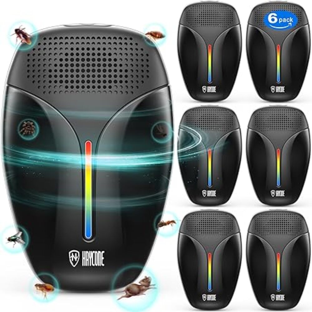 Repelente ultrasónico de plagas 2023 cucarachas, roedores, ratones, insectos, mosquitos.