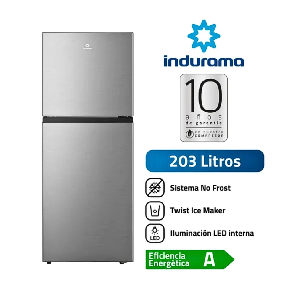 Refrigeradora Indurama 203 Lt Top Freezer No Frost RI-359 Croma