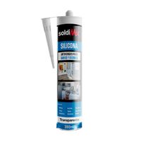 Sellador de Silicona Transparente 280ml Soldimix