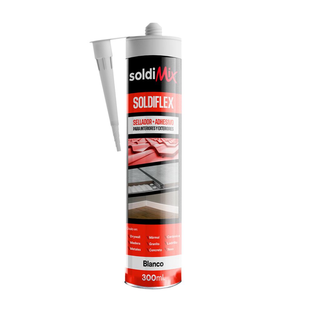 Sellador de Poliuretano Soldimix Soldiflex 300ml Blanco