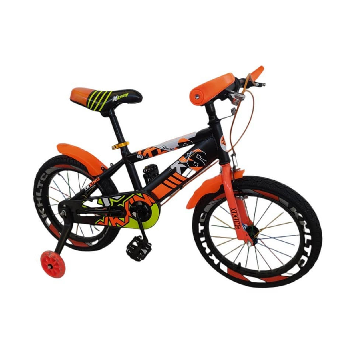 Bicicleta Para Niño Infantil Kids Aro 12 Timbre Sport Naranja