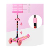 Scooter Infantil Niños Luces Rosa Fucsia