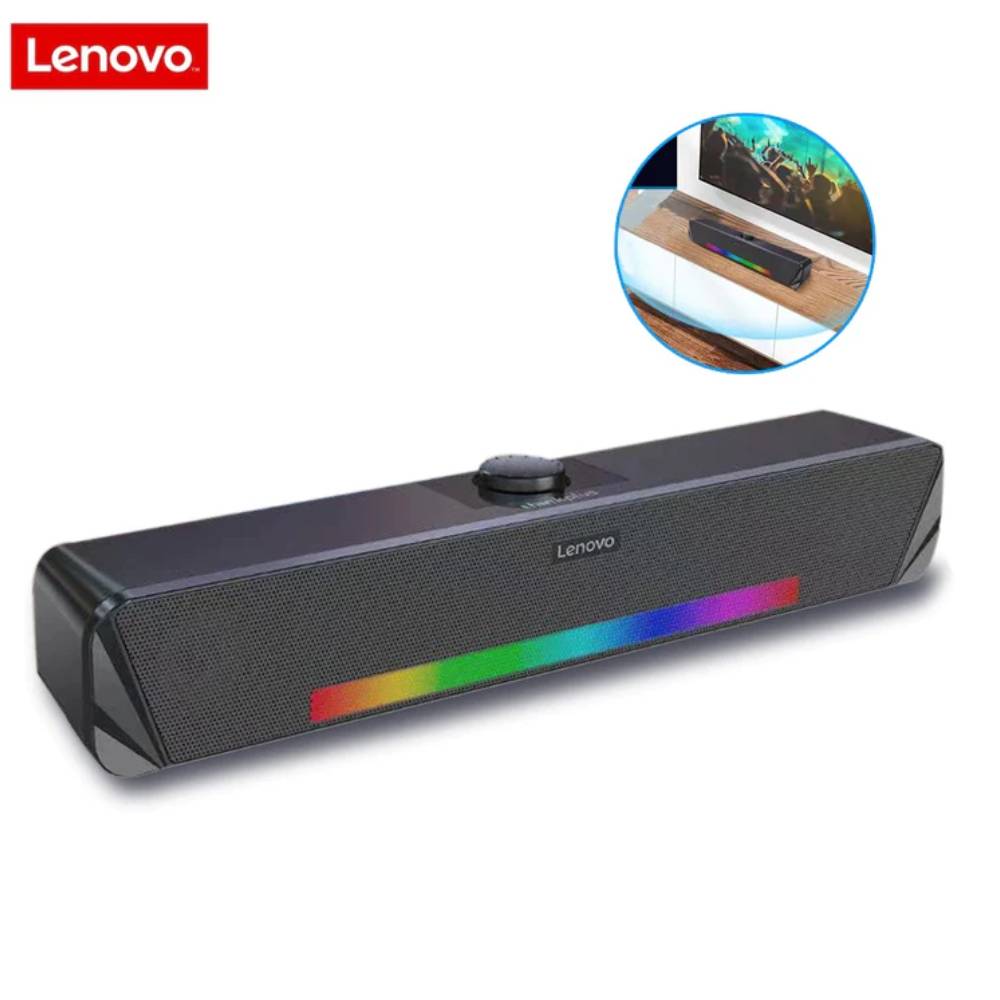 Soundbar Lenovo Ts33 Bluetooth 5.0 Rgb Speaker Audio 360 Home Tv Barra