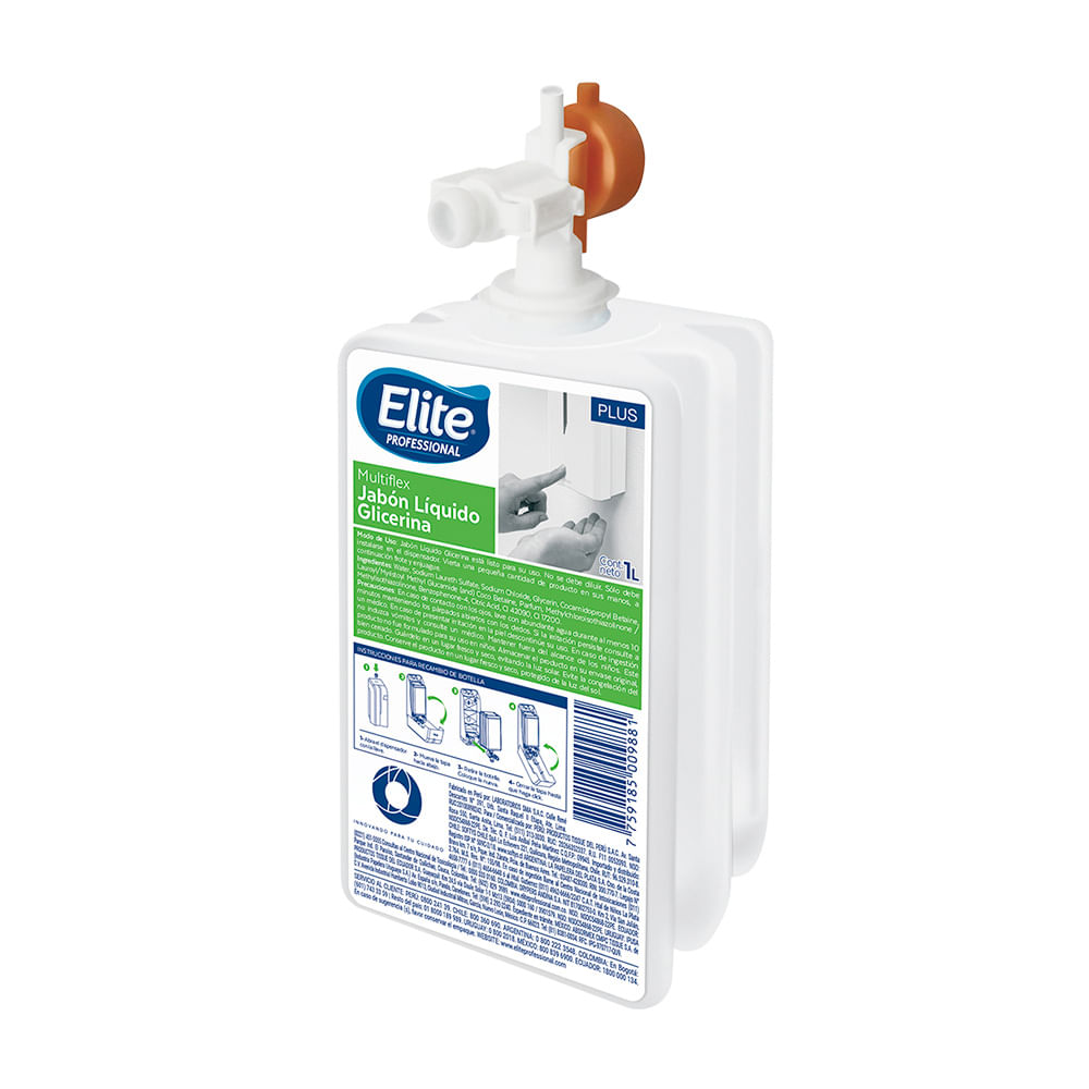 Jabón Líquido Glicerina Elite Professional Multiflex 1 litro