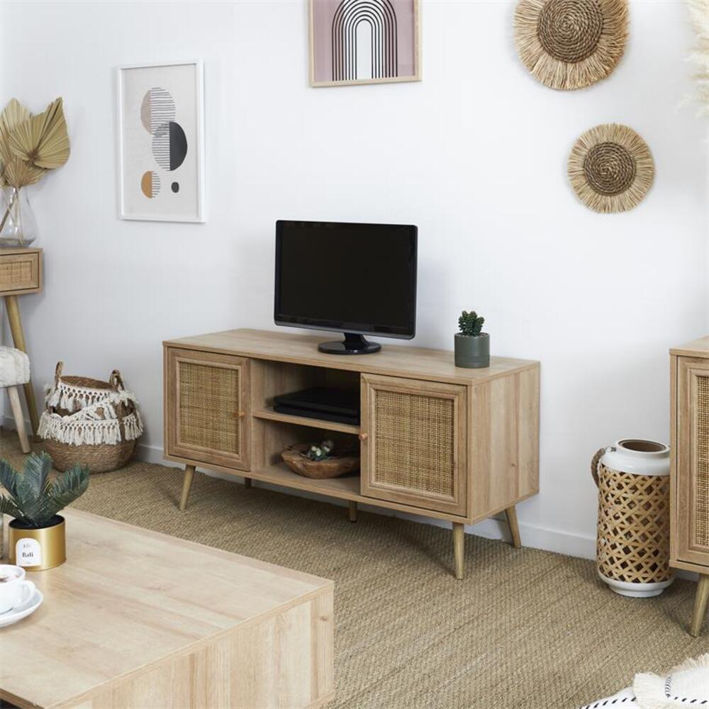 Meuble TV en bois 2 portes BALI | Maisons du Monde