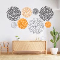 Vinilo Decorativo Explosión De Hojas para pared Stickart Pequeño 100 x 60 cm alto