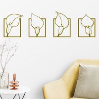 Vinilo Decorativo Azucenas para pared Stickart Pequeño 90 x 26 cm alto