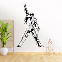 Vinilo Decorativo Freddy Mercury para pared Stickart Pequeño 43 x 70 cm alto