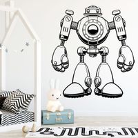 Vinilo Decorativo Robot para pared Stickart Pequeño 60 x 66 cm alto