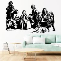 Vinilo Decorativo Las Meninas para pared Stickart Mediano 85 x 55 cm alto