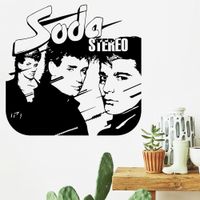 Vinilo Decorativo Soda Stereo para pared Stickart Mediano 75 x 72 cm alto