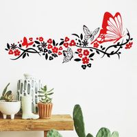 Vinilo Decorativo Rastro De Mariposa para pared Stickart Mediano 105 x 47 cm alto