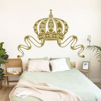 Vinilo Decorativo Cabecero Corona para pared Stickart Pequeño 90 x 66 cm alto