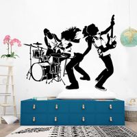 Vinilo Decorativo Banda De Rock para pared Stickart Pequeño 60 x 50 cm alto