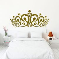 Vinilo Decorativo Cabecero Corona para pared Stickart Mediano 100 x 45 cm alto