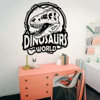 Vinilo Decorativo Dinosaur World Rex para pared Stickart Mediano 63 x 75 cm alto