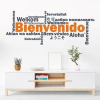 Vinilo Decorativo Bienvenido para pared Stickart Pequeño 80 x 30 cm alto