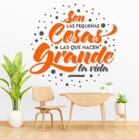 Vinilo Decorativo Pequeñas Cosas para pared Stickart Pequeño 63 x 60 cm alto