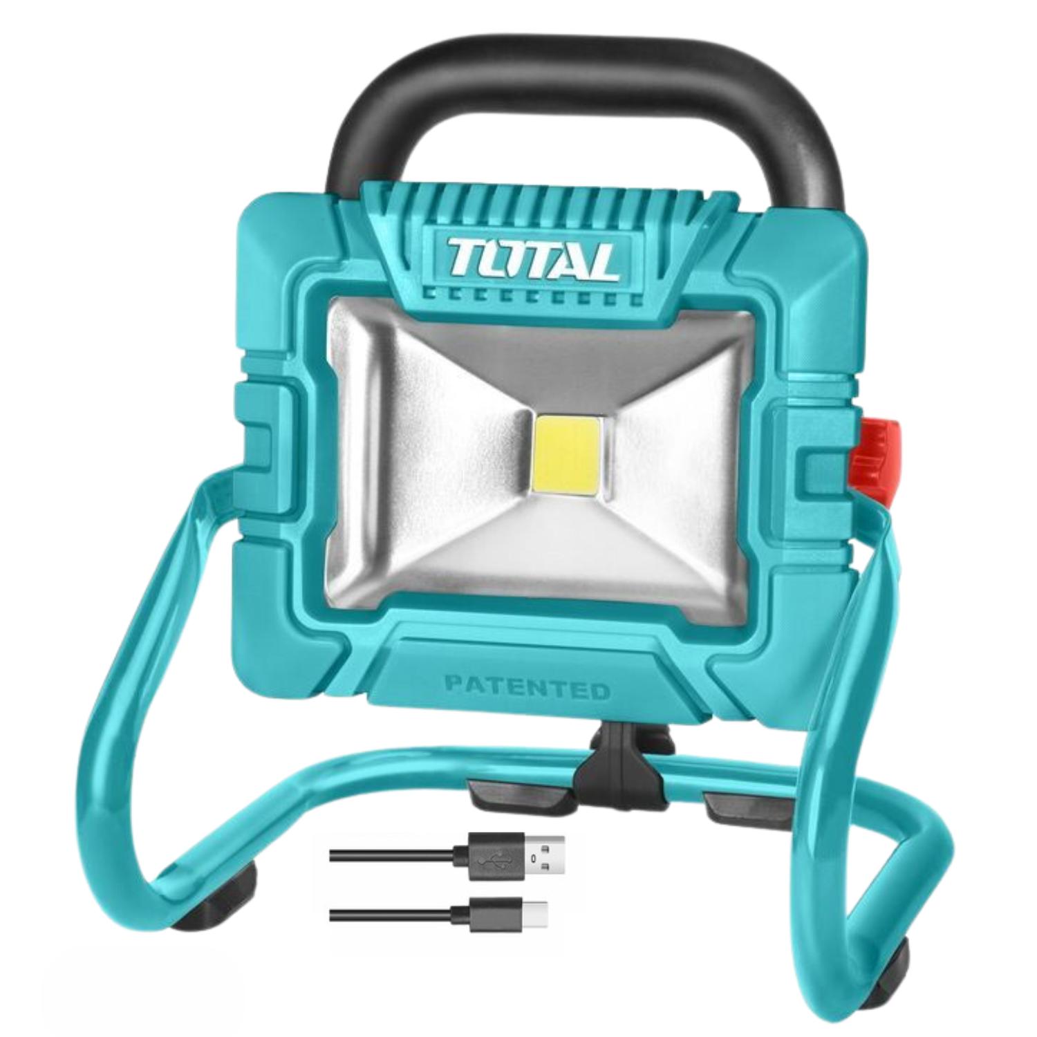 Lampara Reflector 10w Portátil Total TRLF4415
