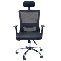 Silla De Oficina Presidencial Giratoria Color Negro Darkot Ofideas