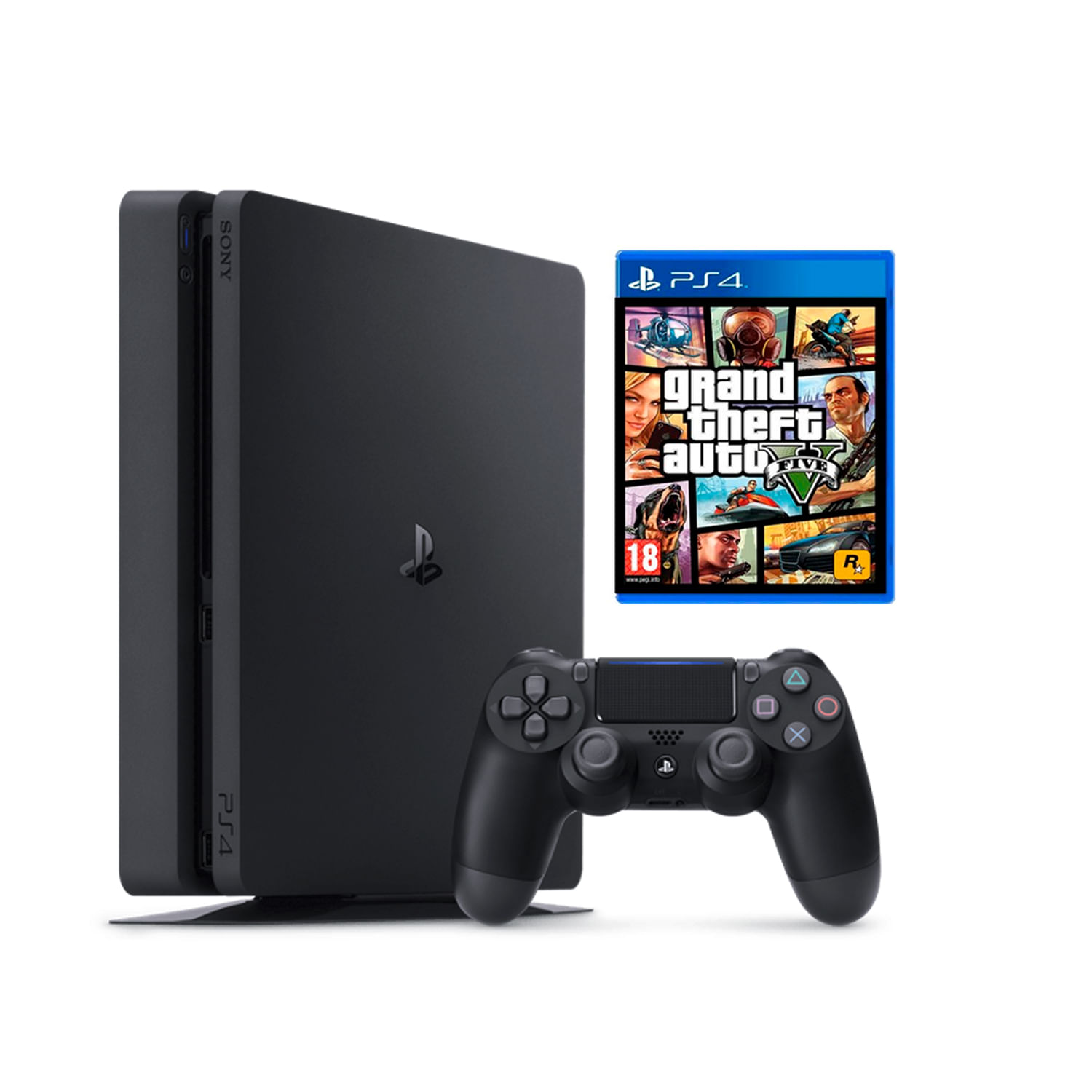 Reacondicionada Playstation 4 PS4 SLIM 1TB + GTA5