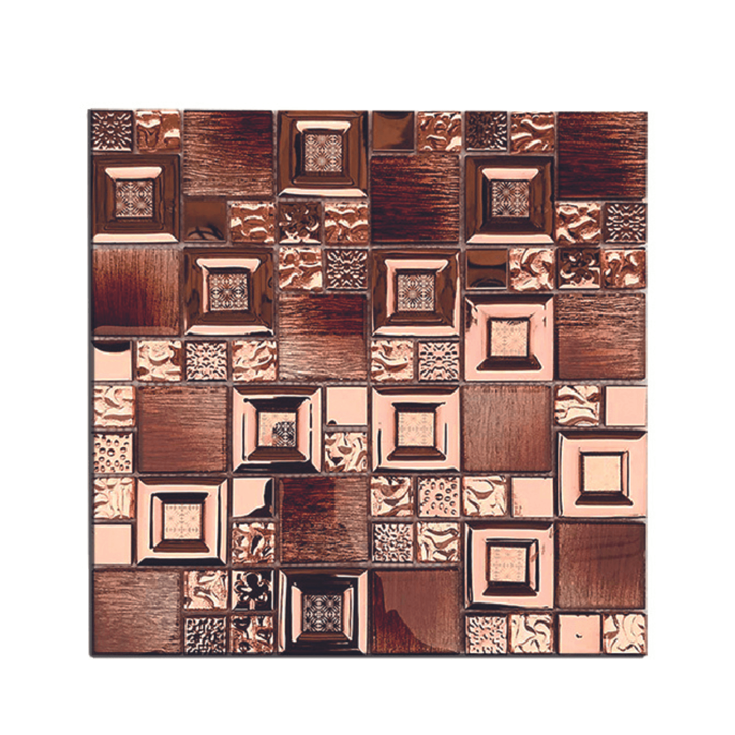 Pepelma Decorativo 81107 30cmx30cm Marrón Anaranjado