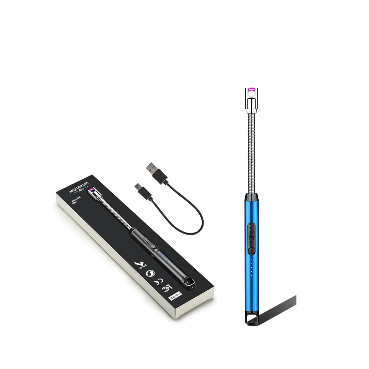 Encendedor Eléctrico de Cocina Parrillas recargable 360 USB