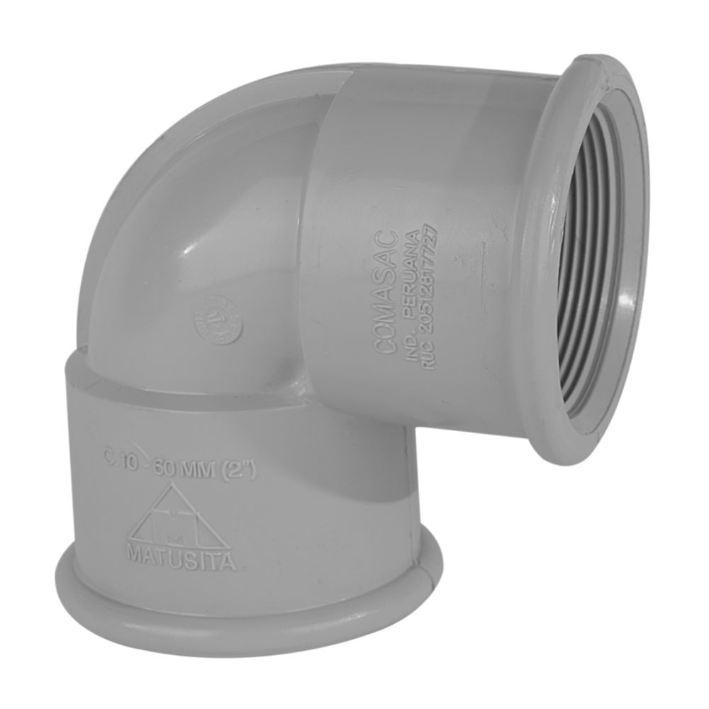 Codo 90° 1" Agua Fría con rosca Matusita Tigre