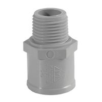 Adaptador PVC Matusita 1' Agua Fría Mixto Tigre Gris