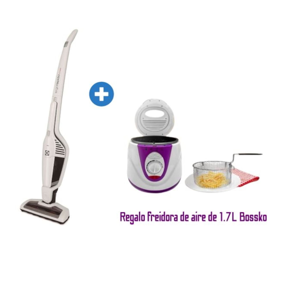 Aspiradora Inalámbrica Electrolux Erg21 + Freidora 1200w Bossko
