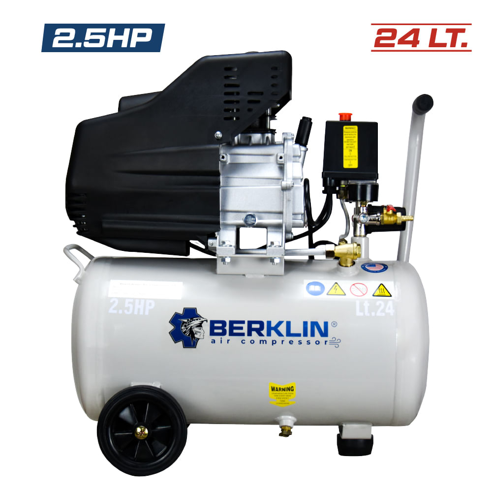 Compresora de aire Berklin 2.5HP 24LT