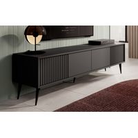 Mesa de TV larga Ruth color Negro 2 puertas TU MESITA