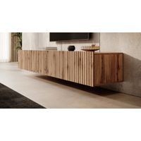 Mesa de TV Flotante Lika color Duna 4 puertas TU MESITA