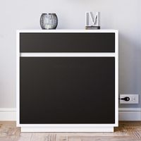 Velador Moderno Saki  Blanco R&R MUEBLES