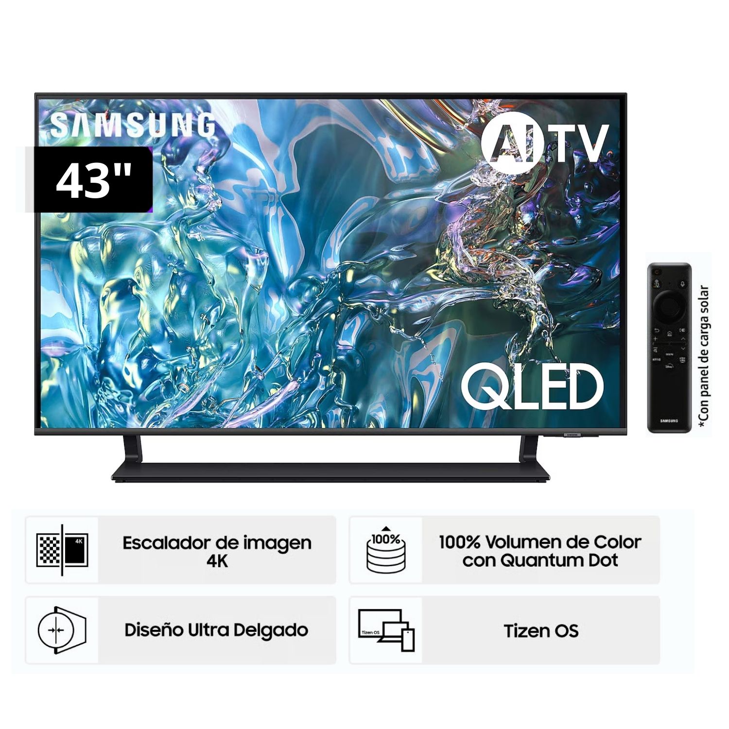 Televisor Samsung QLED Tizen OS Smart Tv 43"" 4K QN43Q65DAGXPE