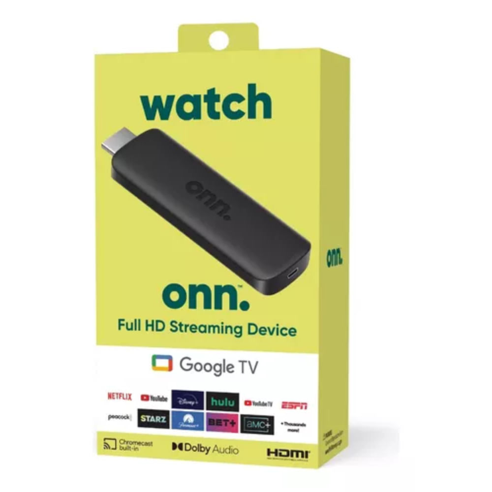 Onn Dispositivo de Transmisión Full HD Android TV