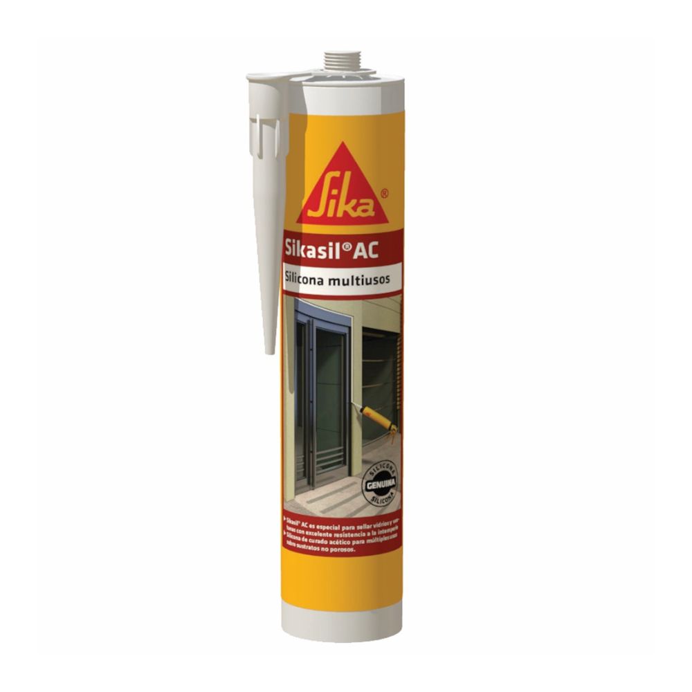 Silicona Sikasil AC Blanco 280 ml Sika