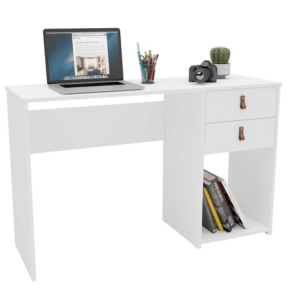 Escritorio VIVA HOME Filadelfia 2 Cajones Blanco