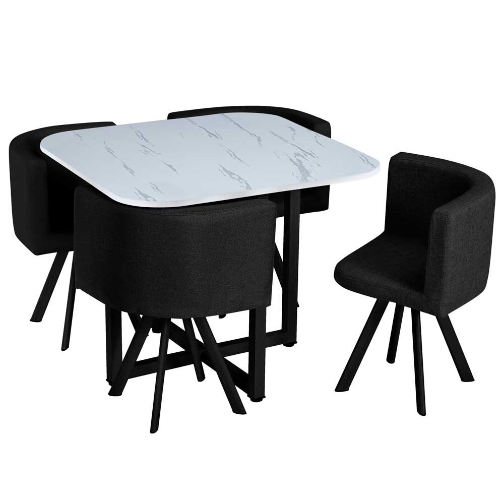 Juego de Comedor VIVA HOME Cuadrado 4 Sillas